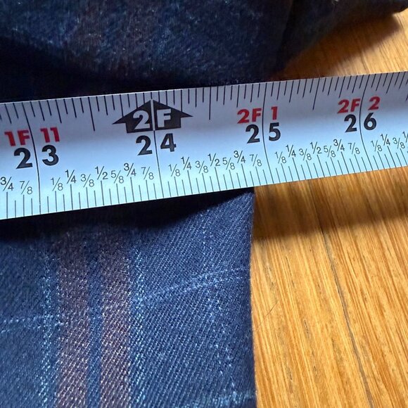 Tommy Hilfiger Mens Size 48R Navy & Brown Plaid Casual Sport Coat Blazer Jacket - Picture 8 of 16